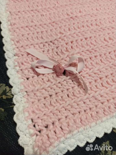 Плед детский вязанный