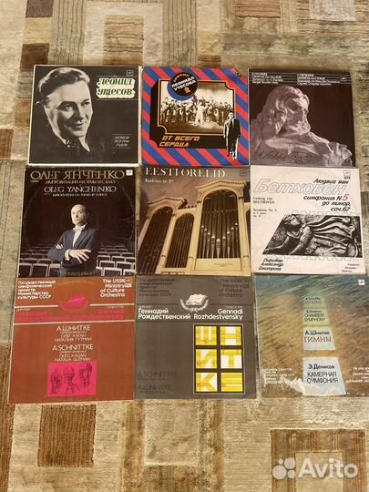 Виниловые пластинки рок и классика