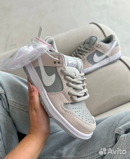 Nike Dunk Low Summit White Wolf Grey Кроссовки