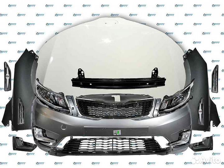 Kia Rio 2011 ноускат в любой цвет кузова