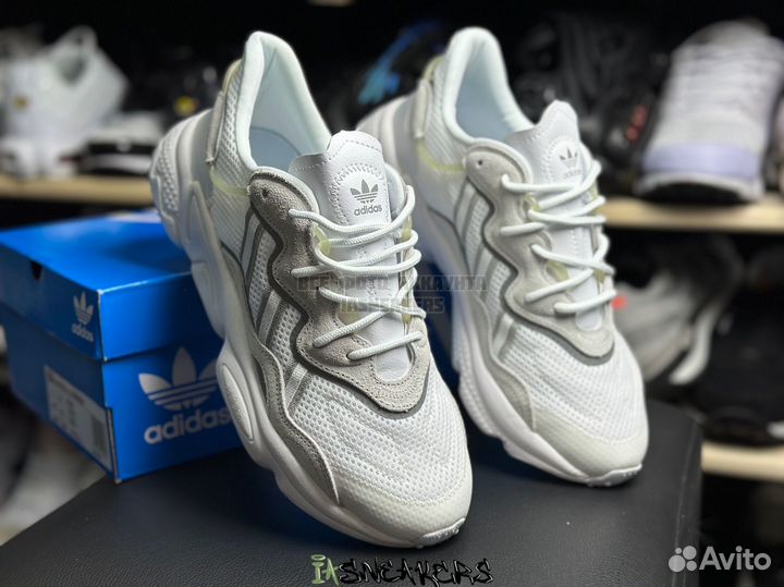 Кроссовки Adidas ozweego белые 37-45 унисекс