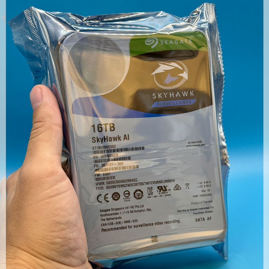 [ST16000VE002] 16тб Seagate Skyhawk St16000ve002