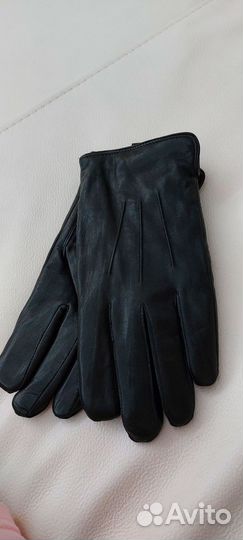 Перчатки муж-е зим-е из кожи козлика наб-я шерсть