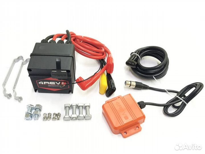 Лебедка для эвакуатора 4Revo SRX 22000 24V с синте