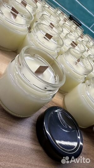 Ароматические свечи ручной работы с крышкой