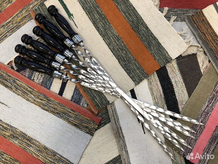 Шампур с дер. ручкой рк 35х12х3 мм