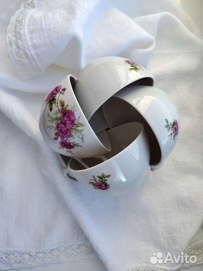 Чашки с блюдцами Дулево СССР