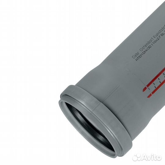 Труба канализационная d110x1500 мм пластиковая для