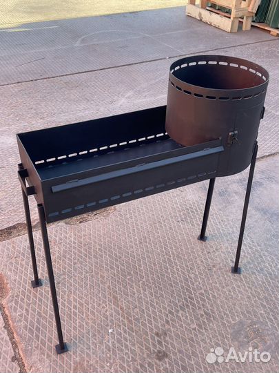 Мангал с местом под казан