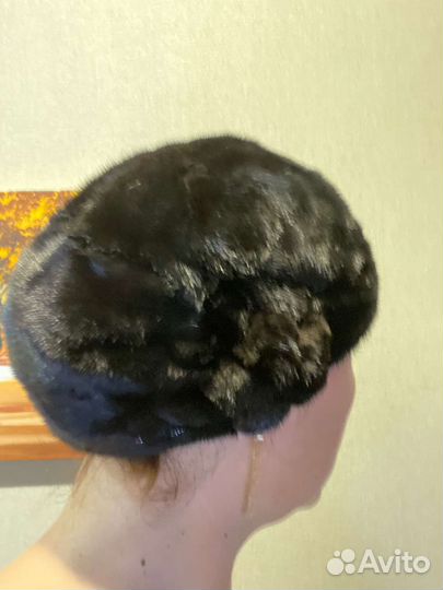Берет женский норковый