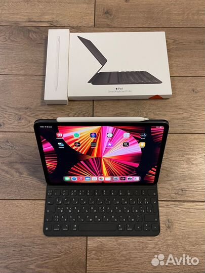 Apple iPad Pro 11 M1 128Gb + keyboard+ pencil