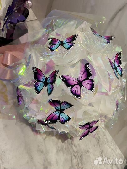 Букет из бабочек букет ночник святящийся букет