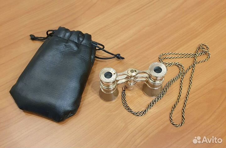 Театральный бинокль OneLumen, 3x25, золотистый