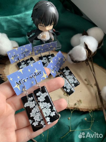 Анимэ, геншин импакт серьги