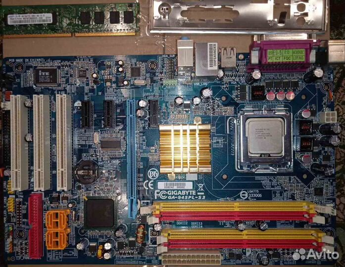 Оперативная память DDR2 1 Гб, процессор 775 сокет