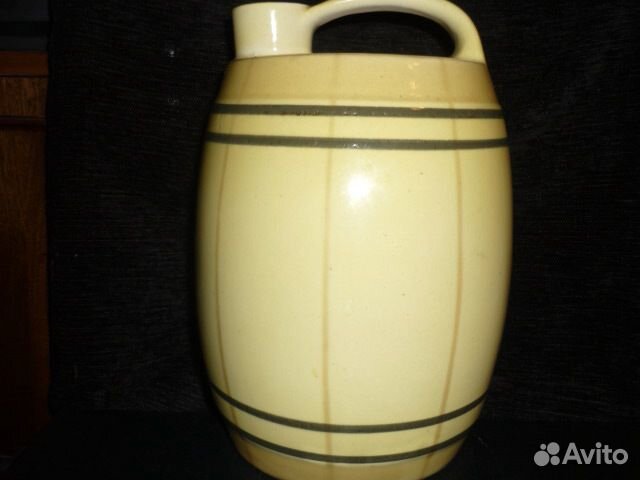 Бочонок кувшин лебедь ксф СССР фарфор 22 см люкс