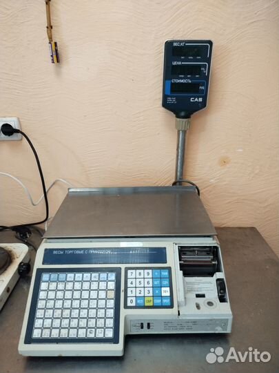 Весы Кассио с печатью термонаклейки