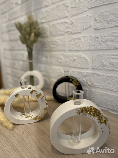 Изделия из гипса. Вазочка, шкатулка. Подарок