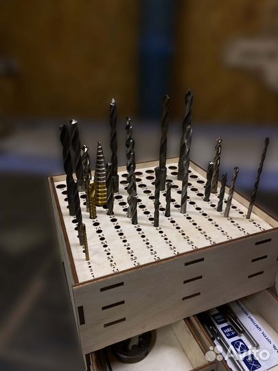Подставка под сверла от 1 до 14мм + 2 ящика