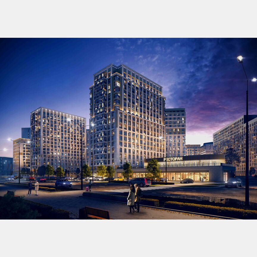 2-к. квартира, 60,9 м², 13/18 эт.