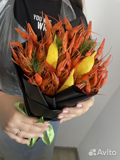 Букет из раков, съедобный букет