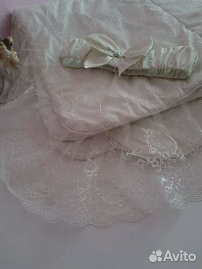 Зимний конверт-одеяло на выписку, теплый