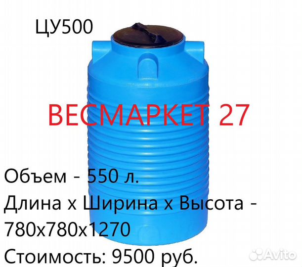 Емкости пластиковые