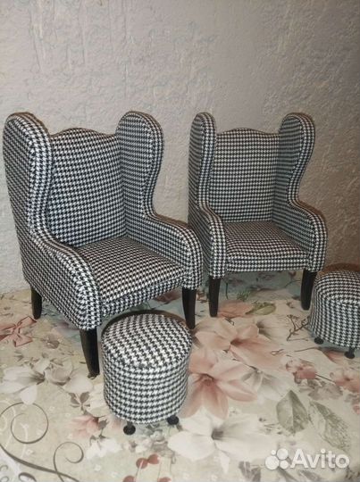 Комплект мебели для кукол Гусиная лапка