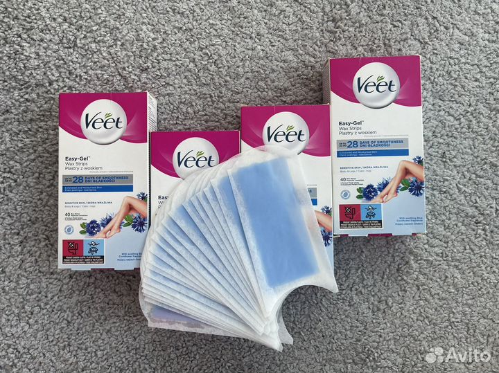 Восковые полоски Veet