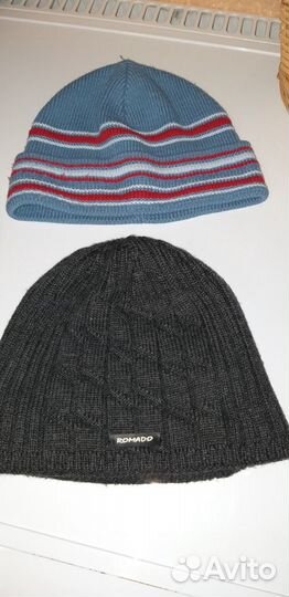 Шапка на мальчика 50 52 и варежки