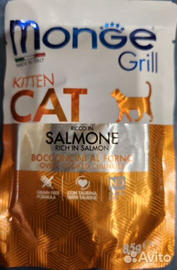 Корм для котят на основе норвежского лосося Monge