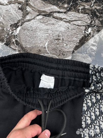 Шорты Dior мужские черные двухцветные