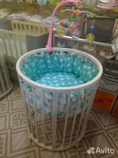 Детская кроватка круглая