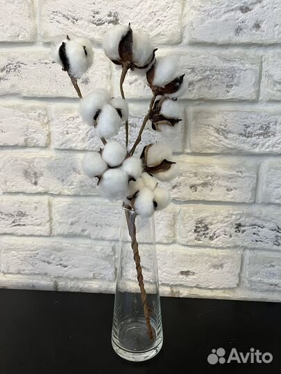 Ваза стеклянная прозрачная