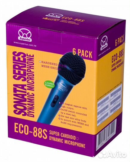 Микрофон Superlux ECO88S 6 pack