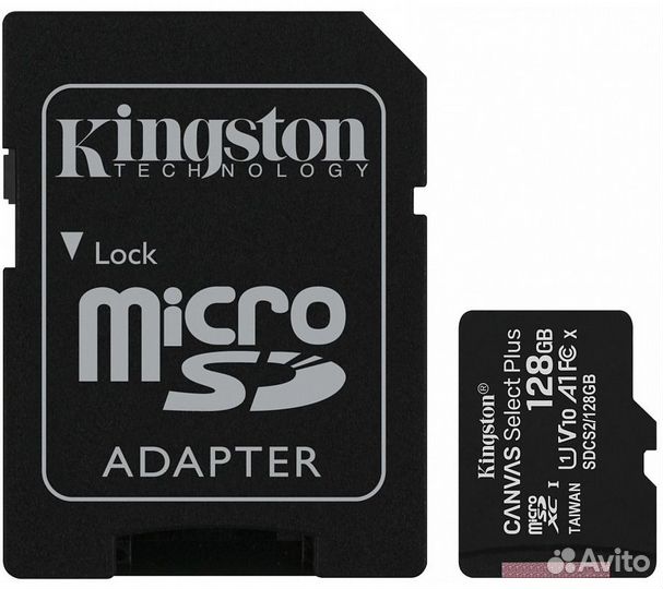Карта памяти Kingston microsdxc Canvas Select Plus