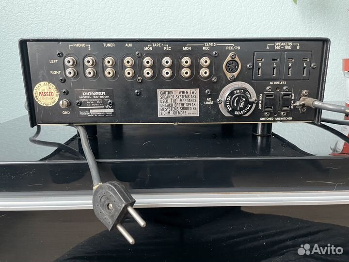 Винтажный усилитель Pioneer SA-500A 1972 + колонки