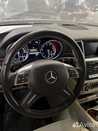 Руль Mercedes ML w166 коричневая кожа