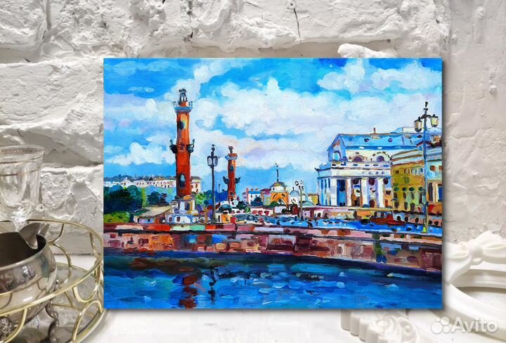 Картина маслом Санкт-Петербург холст 30*40см