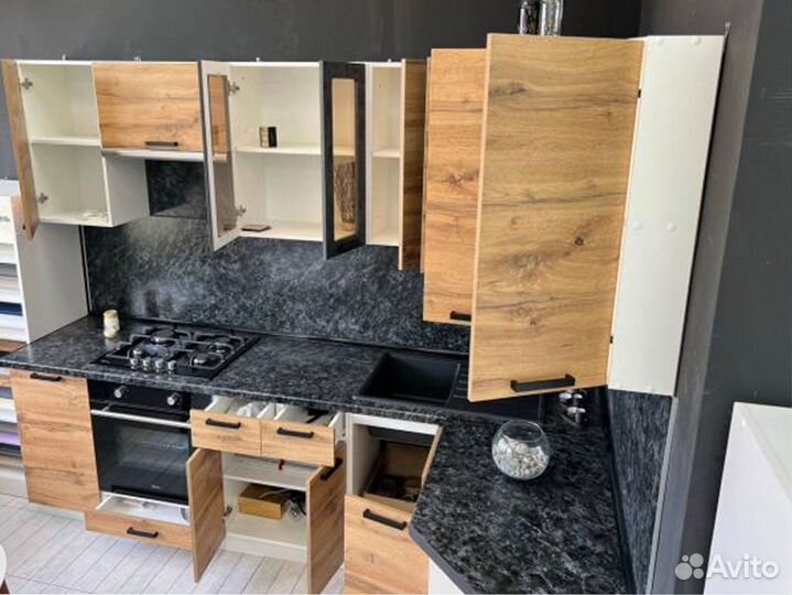 Кухня Пасаденна бюджетная модульная, под размер