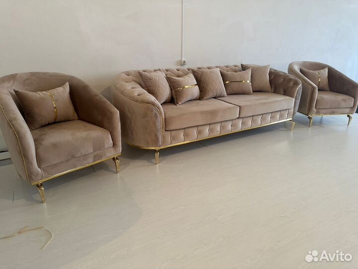 Диван и 2 кресла