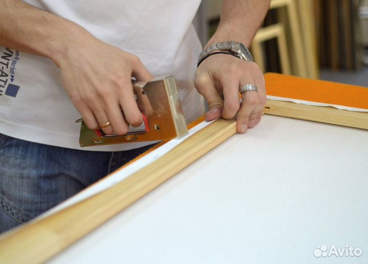 Холст на подрамнике грунтованный