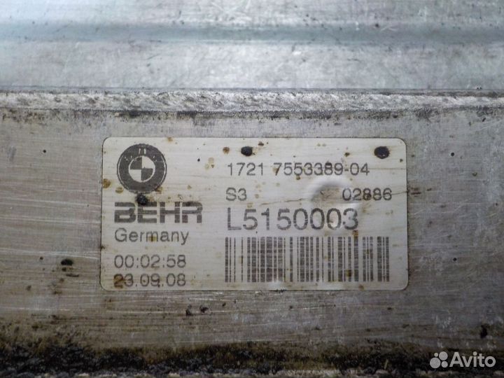 Теплообменник радиатор BMW X5 E70 3.0л M57 TDI