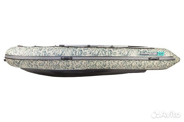 Лодка Gladiator E420S camo в кредит