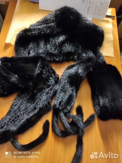 Шапка норковая новая женская