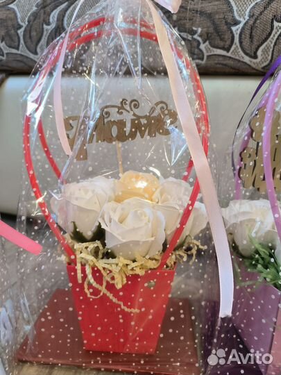 Букет цветов+ топпер