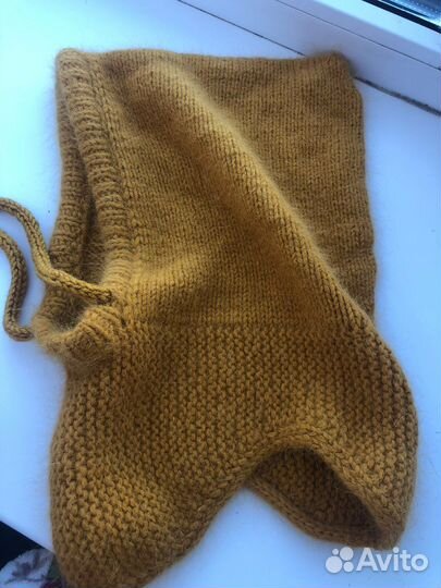 Капор из пуха норки новый