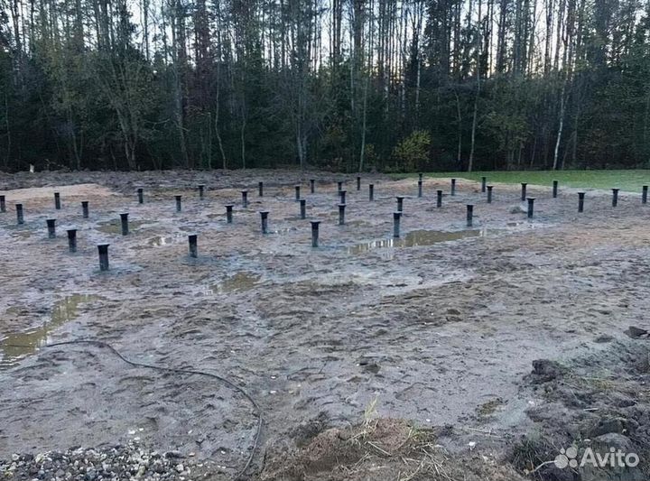 Установка винтовых свай