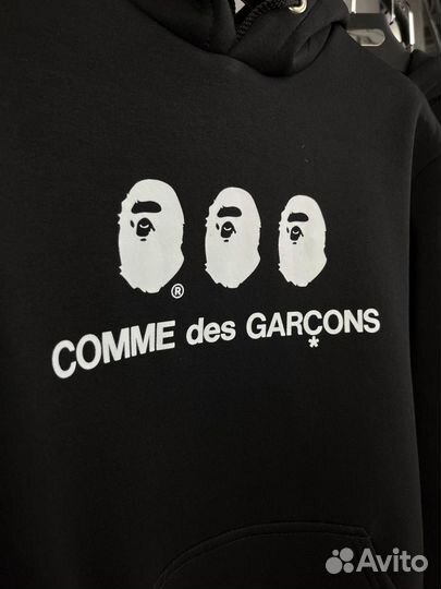 Толстовка Bape x Comme des Garcons