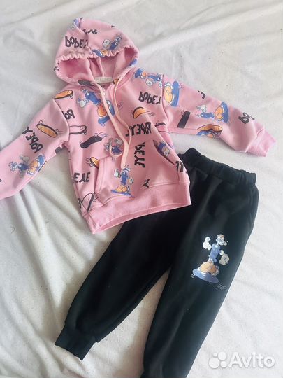 Теплый костюм на девочки